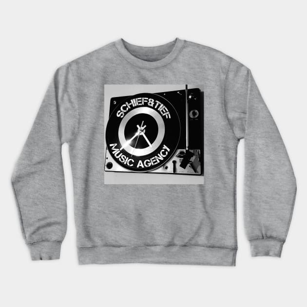 Schief & Tief  Clock Logo Crewneck Sweatshirt by SchiefTief